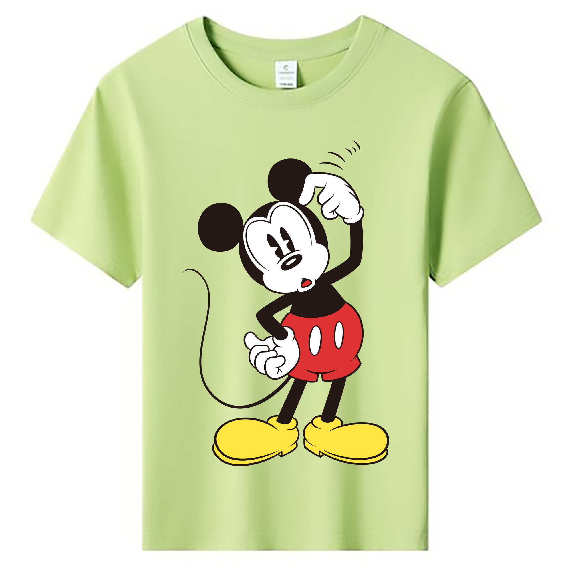 ミッキーマウス Mickey Mouse 綿100％キッズTシャツ（フロントプリント）
